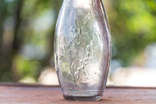 Load image into Gallery viewer, Arctic Fruit Juice Bowling Pin Soda Bottle Vintage Amethyst Bottle Vase - Eagle&#39;s Eye Finds
