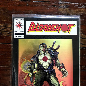 Valiant Comics Bloodshot Volume 1 Issue #1 Chromium Cover Vintage Comic Book - Eagle's Eye Finds