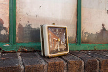 Load image into Gallery viewer, Westclox Square Mid-Century Alarm Clock Vintage Bedroom Decor - Eagle&#39;s Eye Finds
