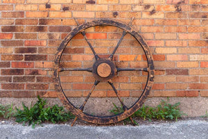 40 Inch Wood Ship's Steering Wheel Amazing Vintage Coastal Decor - Eagle's Eye Finds