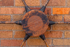 40 Inch Wood Ship's Steering Wheel Amazing Vintage Coastal Decor - Eagle's Eye Finds