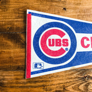 Chicago Cubs Baseball Pennant Vintage Sports Wall Decor - Eagle's Eye Finds