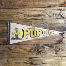 Load image into Gallery viewer, Purdue University Boilermakers Felt Pennant Vintage Wall Decor - Eagle&#39;s Eye Finds
