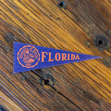 Load image into Gallery viewer, University of Florida Mini Felt Pennant Vintage College Decor - Eagle&#39;s Eye Finds
