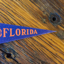 Load image into Gallery viewer, University of Florida Mini Felt Pennant Vintage College Decor - Eagle&#39;s Eye Finds

