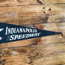 Load image into Gallery viewer, Indianapolis Speedway Indy 500 Felt Pennant Vintage Racing Wall Decor - Eagle&#39;s Eye Finds

