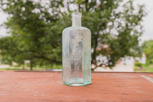 Pepto-Mangan (Gude) Vintage Aqua Bottles - Eagle's Eye Finds
