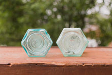 Load image into Gallery viewer, Pepto-Mangan (Gude) Vintage Aqua Bottles - Eagle&#39;s Eye Finds
