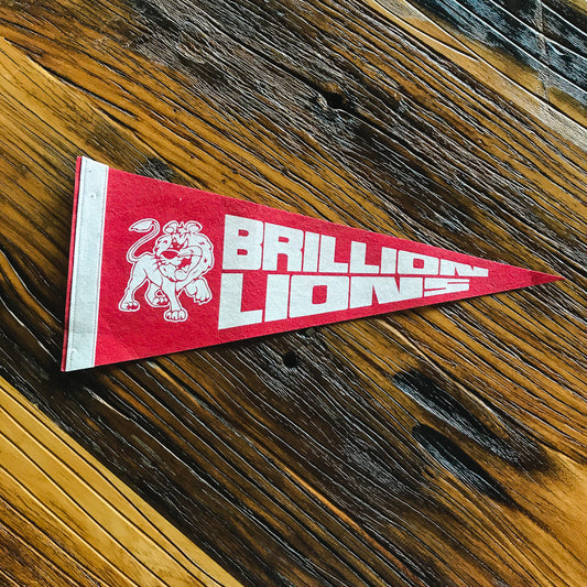 Brillion Lions High School Felt Pennant - Eagle's Eye Finds