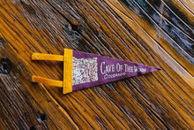 Load image into Gallery viewer, Cave of the Winds Colorado Purple Mini Felt Pennant Vintage Wall Decor - Eagle&#39;s Eye Finds
