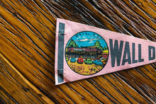 Load image into Gallery viewer, Wall Drug Store South Dakota Pink Felt Pennant Vintage Travel Souvenir - Eagle&#39;s Eye Finds
