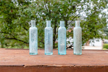 Load image into Gallery viewer, Mrs. Winslow&#39;s Soothing Syrup Bottle Vintage Aqua Baby Medicine Bottle - Eagle&#39;s Eye Finds
