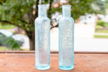 Load image into Gallery viewer, Mrs. Winslow&#39;s Soothing Syrup Bottle Vintage Aqua Baby Medicine Bottle - Eagle&#39;s Eye Finds
