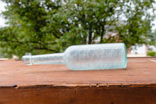 Load image into Gallery viewer, Florida Water Perfume Bottles Vintage Aqua Glass Decor - Eagle&#39;s Eye Finds
