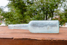 Load image into Gallery viewer, Florida Water Perfume Bottles Vintage Aqua Glass Decor - Eagle&#39;s Eye Finds

