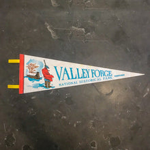 Load image into Gallery viewer, Valley Forge Pennsylvania White Felt Pennant Vintage Wall Decor - Eagle&#39;s Eye Finds
