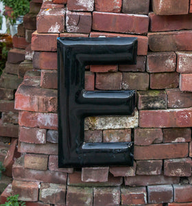 Initial Letters R E or V Big Porcelain Letters Vintage Wall Hanging Decor - Eagle's Eye Finds