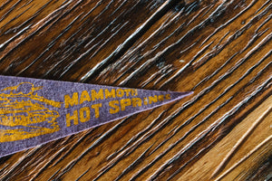 Mammoth Hot Springs Pennant Vintage Mini Yellowstone National Park Wall Decor - Eagle's Eye Finds