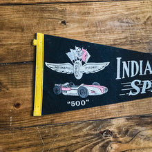 Load image into Gallery viewer, Indianapolis Speedway Indy 500 Felt Pennant Vintage Racing Wall Decor - Eagle&#39;s Eye Finds
