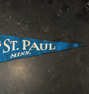 St. Paul Minnesota Felt Pennant Vintage Wall Decor - Eagle's Eye Finds
