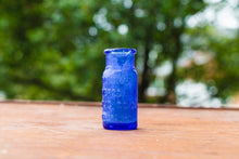 Load image into Gallery viewer, Little Cobalt Blue Bottles Vintage Small Bromo Seltzer Bottles - Eagle&#39;s Eye Finds
