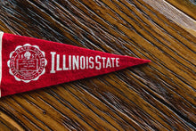 Load image into Gallery viewer, Illinois State University Mini Felt Pennant Vintage College Decor - Eagle&#39;s Eye Finds
