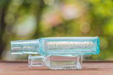 Load image into Gallery viewer, Chamberlain Medicine Bottles Vintage Aqua and Clear Apothecary Bottles - Eagle&#39;s Eye Finds
