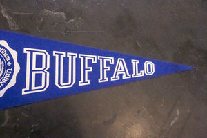 University at Buffalo Navy Felt Pennant Vintage College Wall Decor - Eagle's Eye Finds