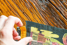 Load image into Gallery viewer, Central City Colorado Black Felt Pennant Vintage Wall Decor - Eagle&#39;s Eye Finds
