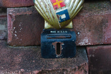 Load image into Gallery viewer, Shell License Plate Topper Vintage Automobile Decor - Eagle&#39;s Eye Finds
