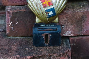 Shell License Plate Topper Vintage Automobile Decor - Eagle's Eye Finds