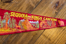 Load image into Gallery viewer, Sequoia and Kings Canyon National Parks Vintage Felt Pennant Wall Decor - Eagle&#39;s Eye Finds
