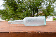 Load image into Gallery viewer, Florida Water Perfume Bottles Vintage Aqua Glass Decor - Eagle&#39;s Eye Finds
