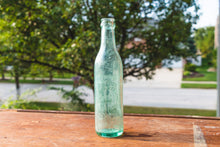 Load image into Gallery viewer, L &amp; H Valley Bottling Co Soda Bottle Vintage Aqua Glass Bottle - Eagle&#39;s Eye Finds
