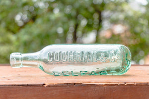 Cochran & Co. Belfast Ginger Ale Bottle Vintage Glass Round Bottom Soda Bottle - Eagle's Eye Finds