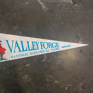 Valley Forge Pennsylvania White Felt Pennant Vintage Wall Decor - Eagle's Eye Finds