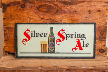 Load image into Gallery viewer, Silver Spring Ale Vintage Tin Beer Sign Wall Hanging Bar Decor - Eagle&#39;s Eye Finds
