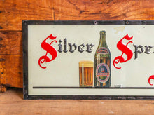 Load image into Gallery viewer, Silver Spring Ale Vintage Tin Beer Sign Wall Hanging Bar Decor - Eagle&#39;s Eye Finds
