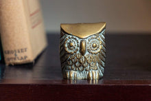 Load image into Gallery viewer, Brass Owl Figurines Vintage Gold Small Bird Set - Eagle&#39;s Eye Finds
