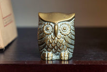 Load image into Gallery viewer, Brass Owl Figurines Vintage Gold Small Bird Set - Eagle&#39;s Eye Finds
