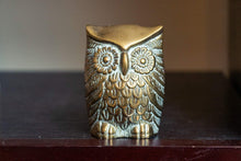 Load image into Gallery viewer, Brass Owl Figurines Vintage Gold Small Bird Set - Eagle&#39;s Eye Finds

