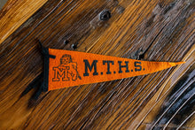 Load image into Gallery viewer, Middle Township High School MTHS New Jersey Orange Felt Pennant Vintage Wall Decor - Eagle&#39;s Eye Finds
