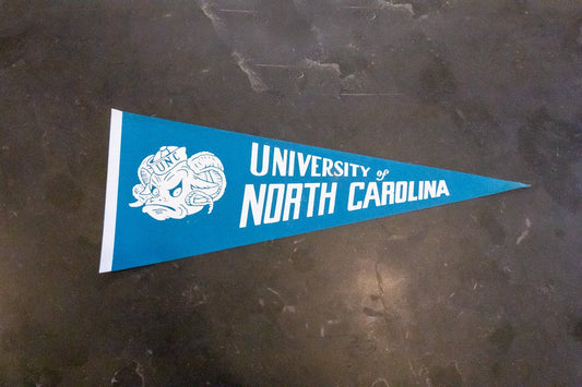 University of North Carolina Felt Pennant Vintage Wall Hanging College Decor Tar Heels - Eagle's Eye Finds