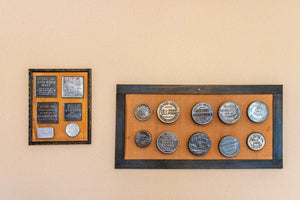 Framed Vintage Tin Lids Vintage Advertising Wall Hanging Decor - Eagle's Eye Finds