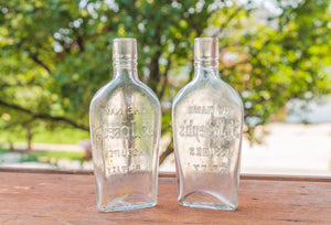 St. Joseph's Medicine Flask Bottle Vintage Embossed Glass - Eagle's Eye Finds