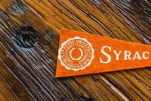 Load image into Gallery viewer, Syracuse University Orange Mini Felt Pennant Vintage Wall Decor - Eagle&#39;s Eye Finds
