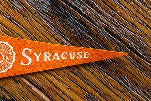 Syracuse University Orange Mini Felt Pennant Vintage Wall Decor - Eagle's Eye Finds