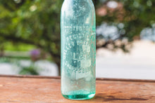 Load image into Gallery viewer, L &amp; H Valley Bottling Co Soda Bottle Vintage Aqua Glass Bottle - Eagle&#39;s Eye Finds
