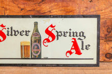 Load image into Gallery viewer, Silver Spring Ale Vintage Tin Beer Sign Wall Hanging Bar Decor - Eagle&#39;s Eye Finds
