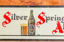 Load image into Gallery viewer, Silver Spring Ale Vintage Tin Beer Sign Wall Hanging Bar Decor - Eagle&#39;s Eye Finds
